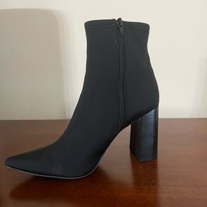 Jeffrey Campbell Black sock boot heels